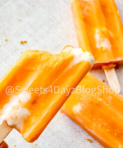 Orange Creamsicle Popsicles on Linen