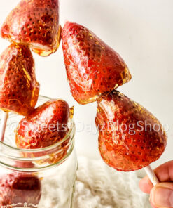 Candied Strawberries on Rhombus
