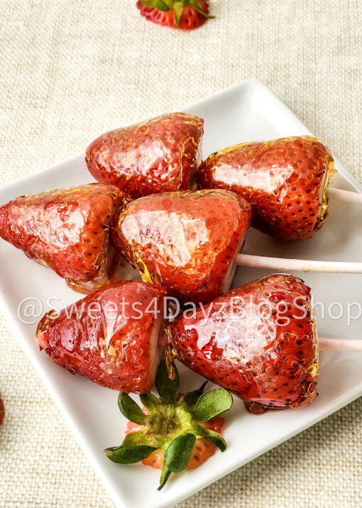 Candied Strawberries on Linen - Image 2