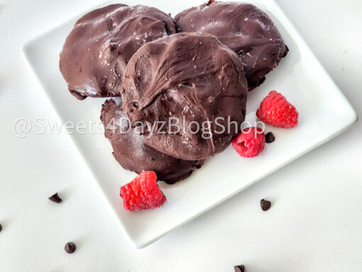 Chocolate Raspberry Bites on White - Image 2