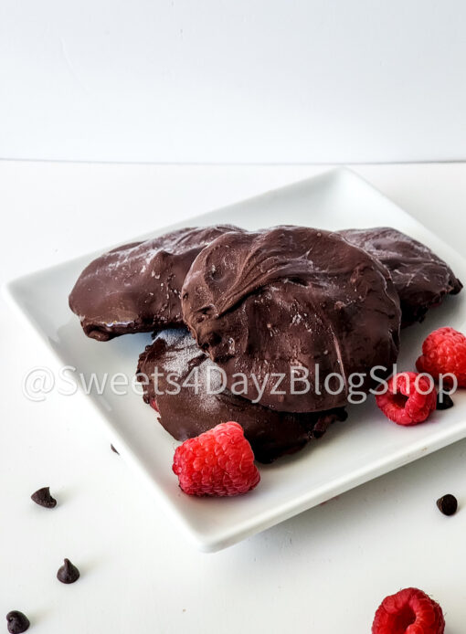 Chocolate Raspberry Bites on White - Image 3