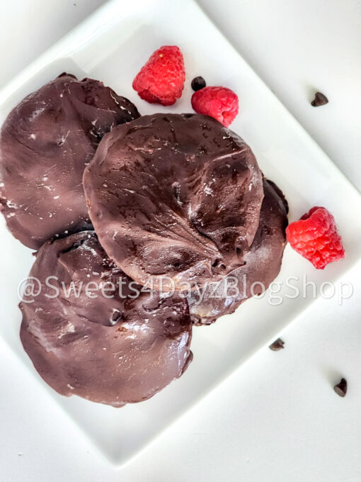Chocolate Raspberry Bites on White - Image 4