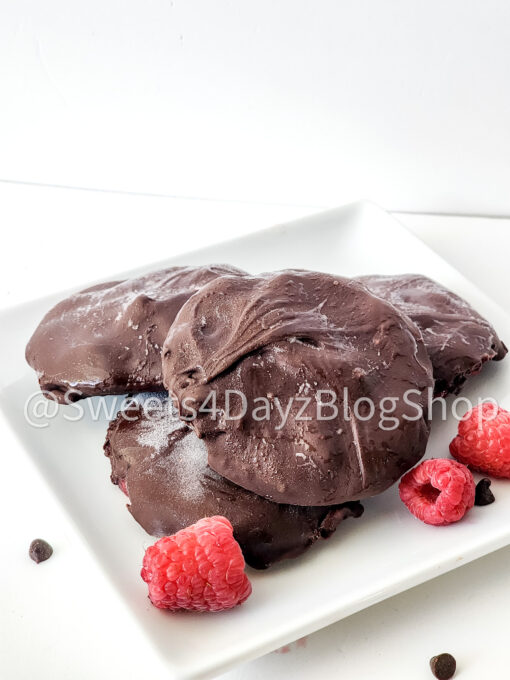 Chocolate Raspberry Bites on White - Image 5