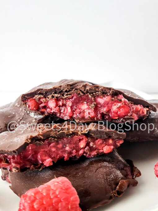 Chocolate Raspberry Bites on White - Image 6