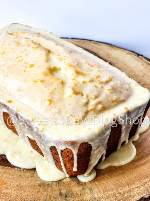 Orange Loaf Cake on White - Image 7