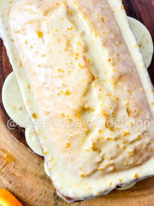 Orange Loaf Cake on White - Image 5