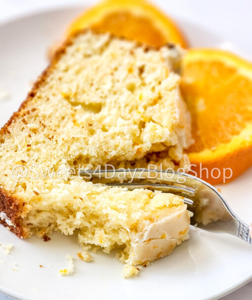 Orange Loaf Cake on White - Image 6