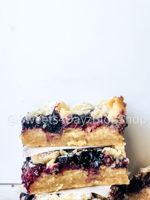 Vegan Lemon Blueberry Bars on Rhombus - Image 2