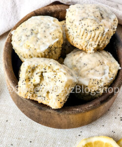 Lemon Poppyseed Muffins on Linen