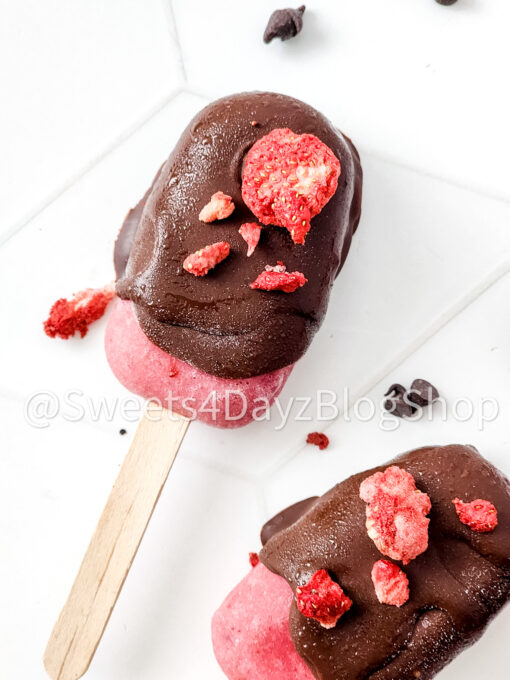 Chocolate Covered Strawberry Popsicles on Rhombus - Image 5