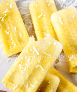 Pineapple Coconut Popsicles on Rhombus