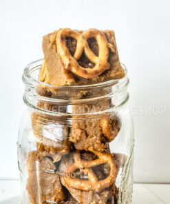 Peanut Butter Pretzel Fudge on Rhombus