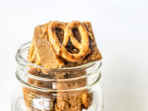 Peanut Butter Pretzel Fudge on Rhombus - Image 6