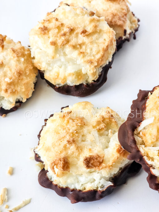 Keto Coconut Macarons on White - Image 2