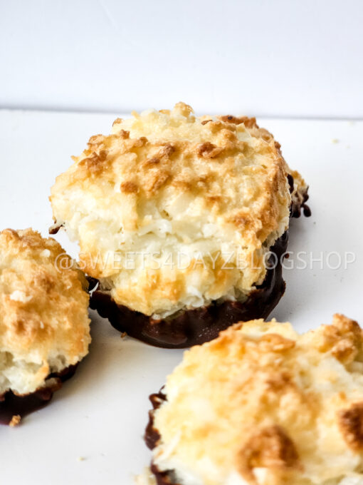 Keto Coconut Macarons on White - Image 3
