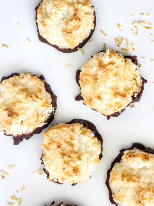 Keto Coconut Macarons on White - Image 4