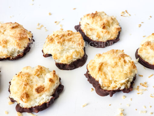 Keto Coconut Macarons on White - Image 5