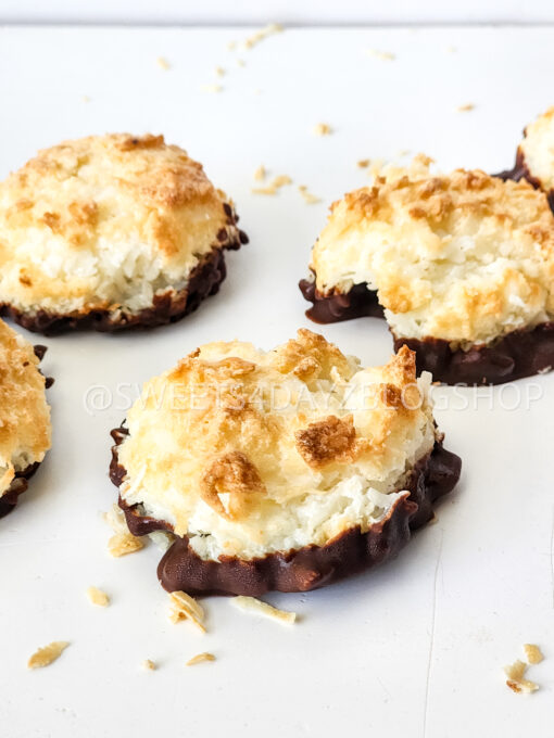 Keto Coconut Macarons on White - Image 6