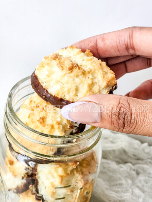 Keto Coconut Macarons on Marble - Image 9