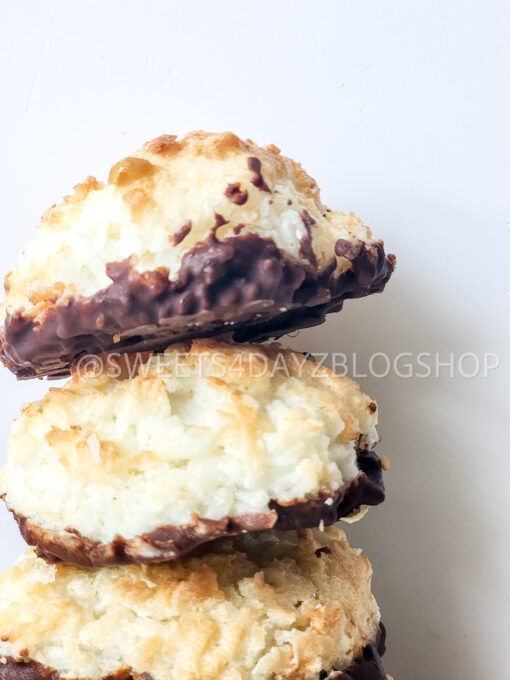 Keto Coconut Macarons on Linen - Image 3