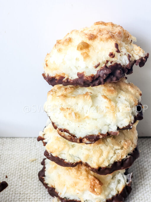 Keto Coconut Macarons on Linen - Image 4