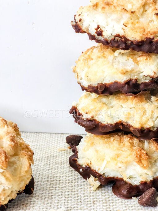 Keto Coconut Macarons on Linen - Image 6