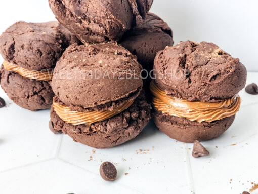 Mocha Caramel Cookie Sandwiches on Rhombus - Image 6