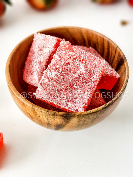 Homemade Strawberry Candy on White - Image 6