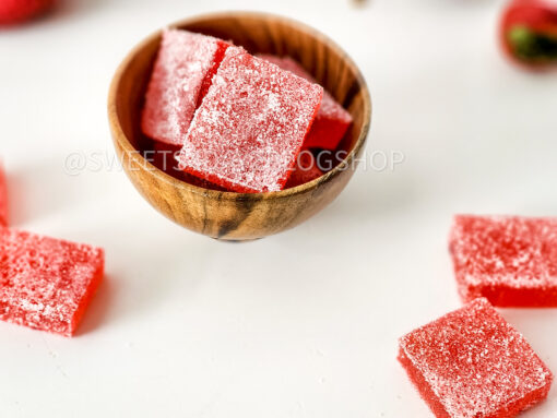 Homemade Strawberry Candy on White - Image 2