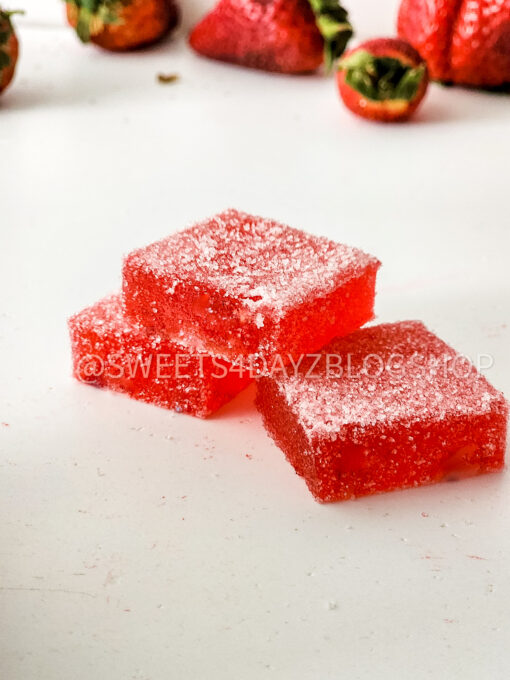 Homemade Strawberry Candy on White - Image 7