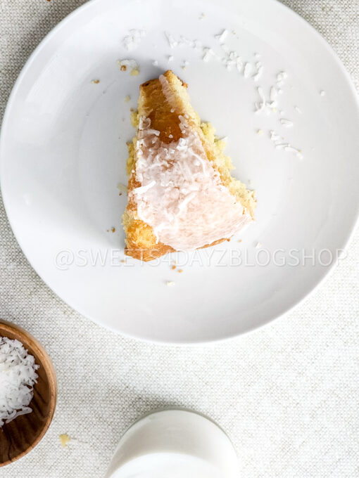 Easy Coconut Pound Cake on Linen - Image 3