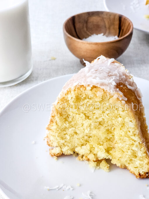 Easy Coconut Pound Cake on Linen - Image 6