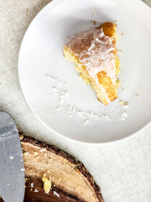 Easy Coconut Pound Cake on Linen - Image 4