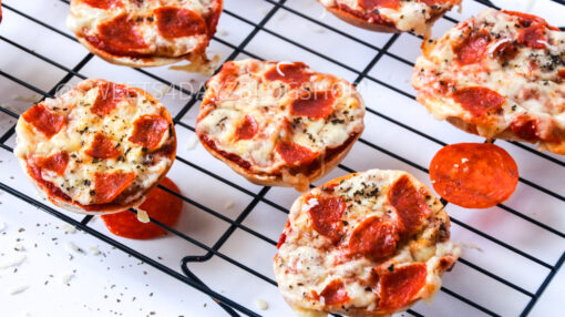 Homemade Bagel Bites on White - Image 3