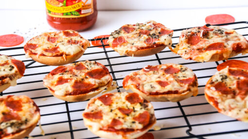 Homemade Bagel Bites on White - Image 5