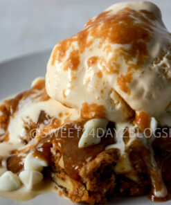 Copycat Applebees White Chocolate Blondie on Linen