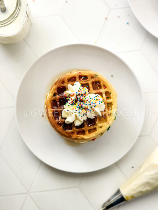 Mini Funfetti Waffle Cake on Rhombus - Image 2