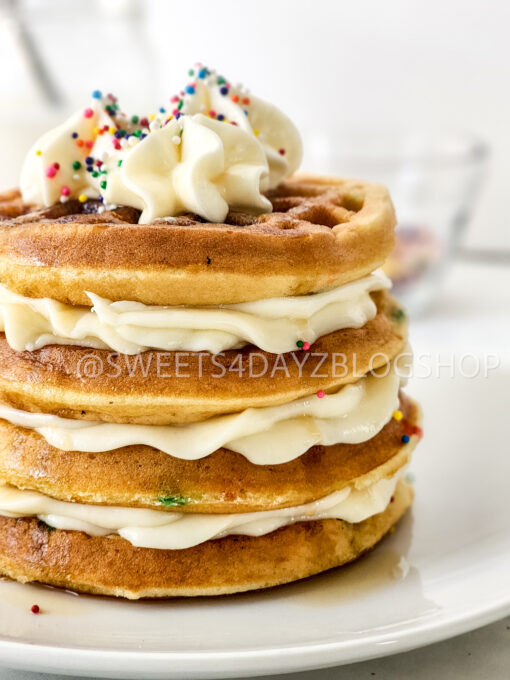 Mini Funfetti Waffle Cake on Rhombus - Image 7