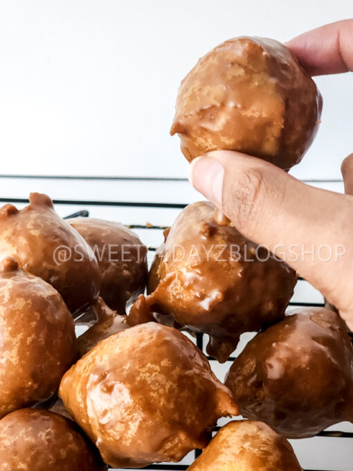 Coffee Glazed Donut Holes on White - Image 4