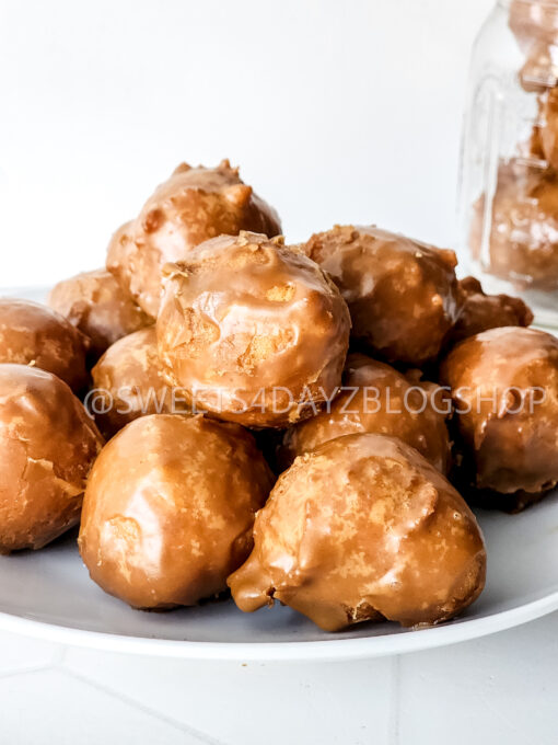 Coffee Glazed Donut Holes on Rhombus - Image 6