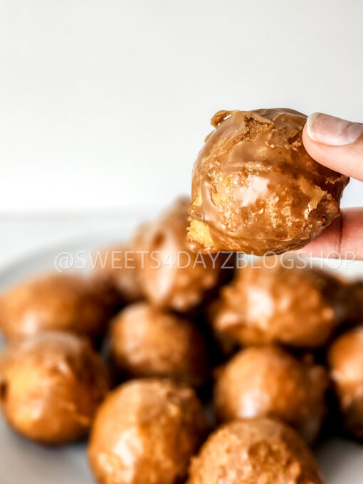 Coffee Glazed Donut Holes on Rhombus - Image 7