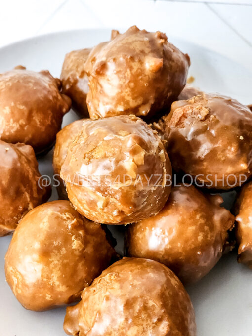 Coffee Glazed Donut Holes on Rhombus - Image 8