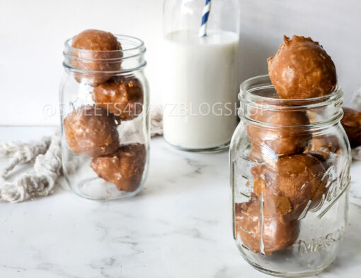 Coffee Glazed Donut Holes on Marble - Image 4