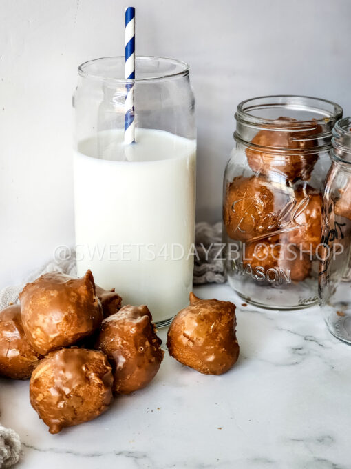 Coffee Glazed Donut Holes on Marble - Image 8