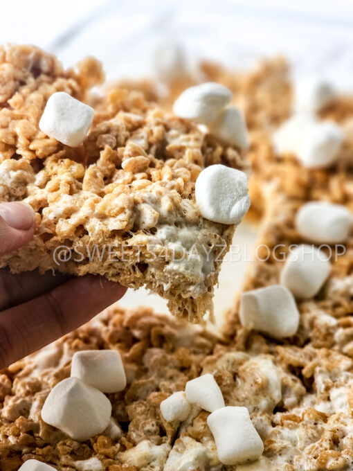 Fluffernutter Rice Krispies on Marble - Image 2