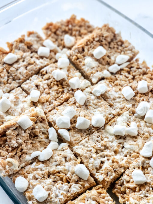 Fluffernutter Rice Krispies on Marble - Image 3