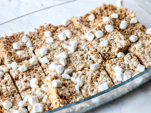 Fluffernutter Rice Krispies on Marble - Image 4