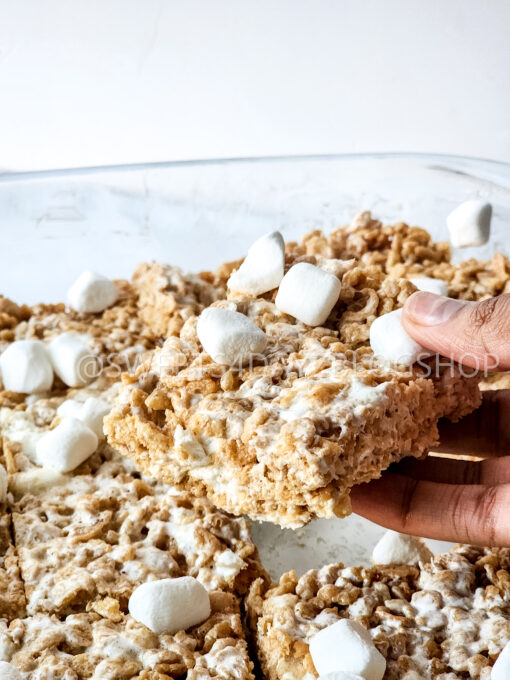 Fluffernutter Rice Krispies on Marble - Image 6