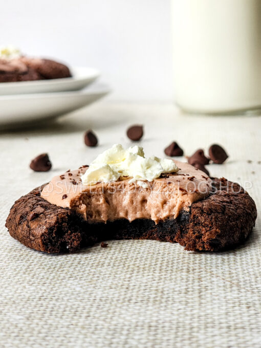 French Silk Pie Cookies on Linen
