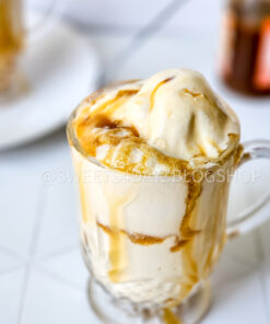 Caramel Apple Cider Floats on Rhombus